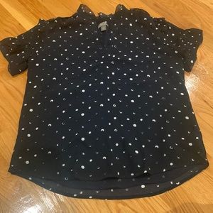 Point Sur Navy Blue Top — SIZE XS!